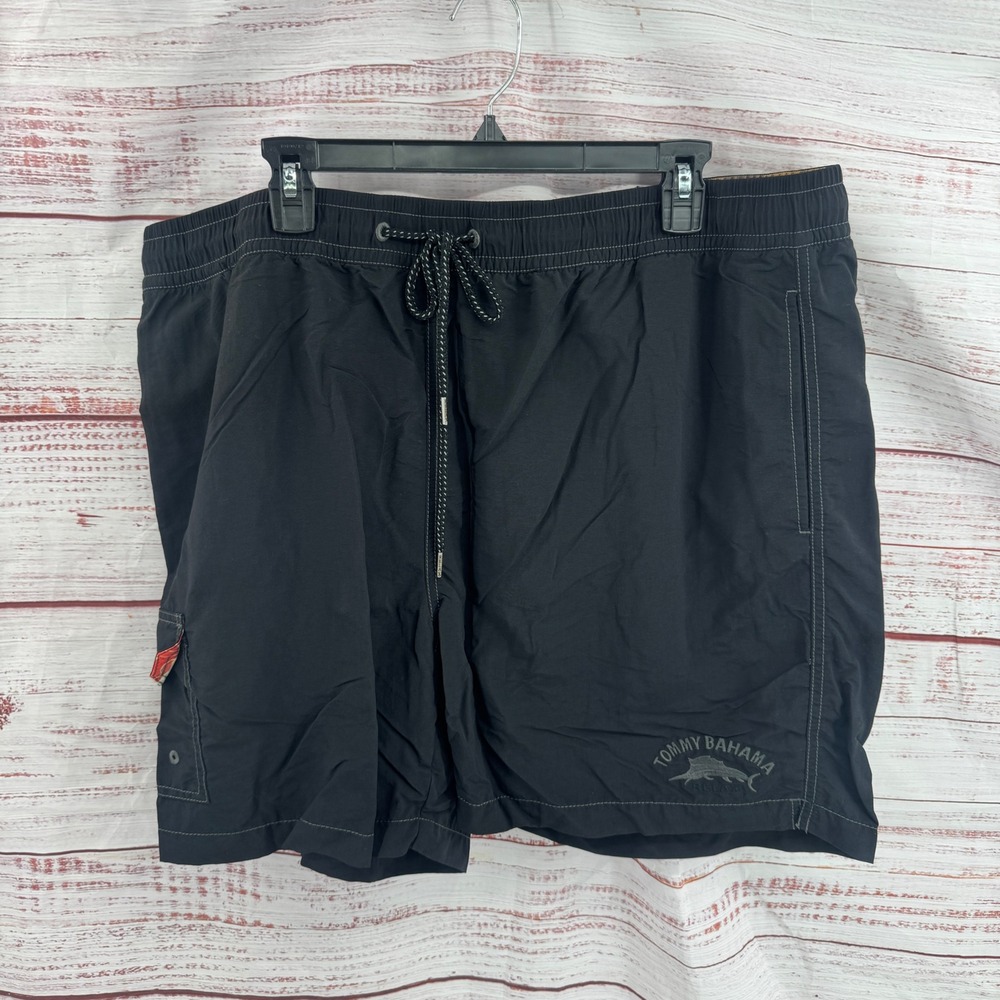 Tommy Bahama Relax Swim Trunks Mens XL Nylon Mesh Lined Cargo Board Shorts
